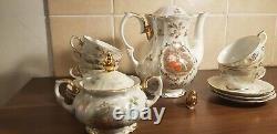 Kahla Coffee Set Made in G. D. R. Germany. 13 Piece