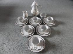 Kahla Porcelain Vintage Floral 21 Piece Coffee Set. Excellent