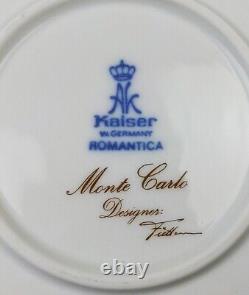 Kaiser Romantica Monte Carlo Coffee Tea Set Porcelain 6 Person Plates Cup