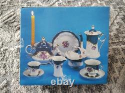 Korosten Porcelain Coffee Tea Set Gold Design Vintage USSR UKRAINE Early Set