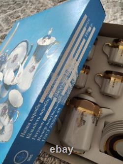 Korosten Porcelain Coffee Tea Set Gold Design Vintage USSR UKRAINE Early Set