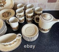 Large Vintage Poole Pottery Thistlewood Crockery Collection Dinner Set