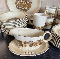 Large Vintage Poole Pottery Thistlewood Crockery Collection Dinner Set