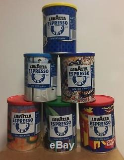 Lavazza ESPRESSO ART Vintage set of 6 Limited Edition o Ground Coffee