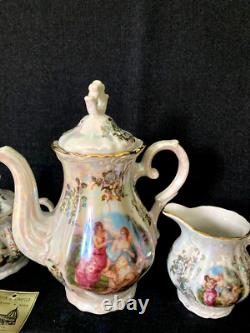 Lavorazione Italian Porcelain 27 Pcs Coffee/Tea Set Serving For 12 Vintage NWB Lavorazione Italian Porcelain 27 Pcs Coffee/Tea Set Serving For 12 Vintage NWB