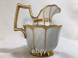 Le Tallec Paris, France'Empire Style' Footed 3-Piece TEA SET with Heavy Gold