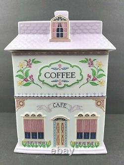 Lenox Spice Village Canisters Flour Sugar Coffee Tea Set Vintage 1990 Jar Holder