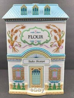 Lenox Spice Village Canisters Flour Sugar Coffee Tea Set Vintage 1990 Jar Holder