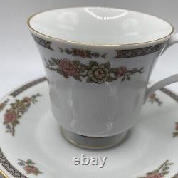 Liling Fine China Floral Yung Shen Tea Coffee Tea Cup & Saucer Set Sera made