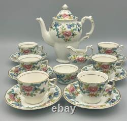 Lovely Booths Floradora Vintage Coffee Set with Coffee pot