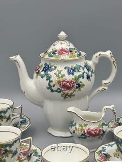 Lovely Booths Floradora Vintage Coffee Set with Coffee pot