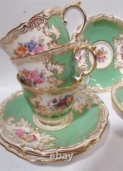 Luxe Spode Copelands China Y589 Spode Period 1790-1820 4 Demitasse Cups Saucers