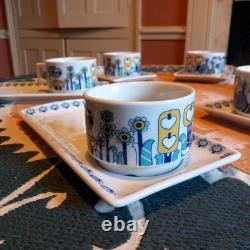 MOSA Maastricht immaculate set of 6 vintage croissant plates. 1960s, Jef Schijns