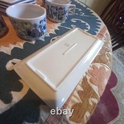 MOSA Maastricht immaculate set of 6 vintage croissant plates. 1960s, Jef Schijns