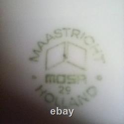 MOSA Maastricht immaculate set of 6 vintage croissant plates. 1960s, Jef Schijns