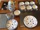 Mason's Blue & White Coffee Set Coffee Pot, Milk Jug, 6 Cups & Saucers Vintage