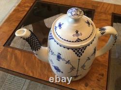 Mason's Blue & White Coffee Set Coffee Pot, Milk Jug, 6 Cups & Saucers Vintage