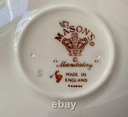 Masons Mandalay Blue COFFEE ESPRESSO CUP & SAUCER SET Vintage MADE IN ENGLAND