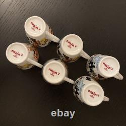 Maxim's de Paris vintage Espresso Coffee Cups & Saucers Set of 6