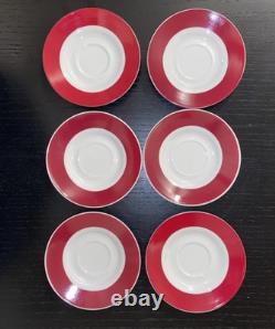 Maxim's de Paris vintage Espresso Coffee Cups & Saucers Set of 6