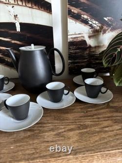 Mid Century Modern Rosenthal Raymond Loewy Black coffee set. Vintage. Excellent