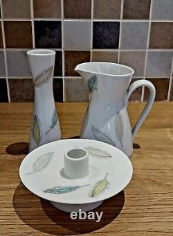 Mid Century Rosenthal 2000 Colourful Leaves Raymond Loewy Breakfast Set 9 Items