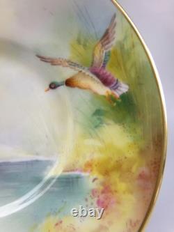 Minton Game Birds Coffee Set. Hand painted, signed. 6 x Cups/Cans & Saucers. VTG