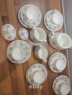 Minton Spring Bouquet Tea Cups/Saucers/Plates with Tea Pot