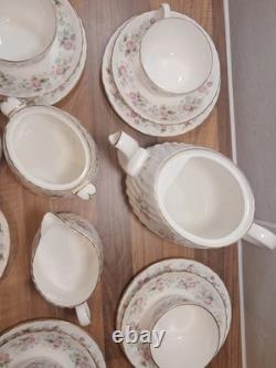 Minton Spring Bouquet Tea Cups/Saucers/Plates with Tea Pot