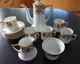 Noritake Vintage China Coffee Set Gold And White Bone China Early 20th Century
