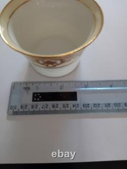 NORITAKE Vintage china coffee set gold and white bone china early 20th century