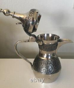 Nice Vintage 8 Pc Dallah Arabic Coffee Pot Serving Set EUC