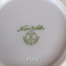 Noritake Art Deco Vintage Coffee Tea Set Demitasse Cup Saucer Gilded Orang