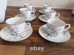 Noritake Japan RC 217 Espresso Cups & Saucers Tea Coffee Pot vintage 1950s