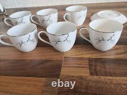 Noritake Japan RC 217 Espresso Cups & Saucers Tea Coffee Pot vintage 1950s