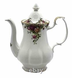 Old Country Roses Royal Albert Espresso Coffee Set (15 Pieces + Lid) Vintage