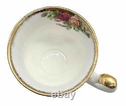 Old Country Roses Royal Albert Espresso Coffee Set (15 Pieces + Lid) Vintage