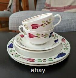 Pair Vintage Ranka Allmoge Coffee Set Cups, Saucers Plates STIG LINDBERG 6 pcs