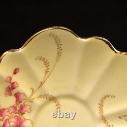 Paragon Cup & Saucer Double Warrant Hand Painted Wistaria Pink withGold 1938-1952