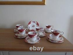 Paragon Rockingham Red Tea/Coffee Set 6 trios