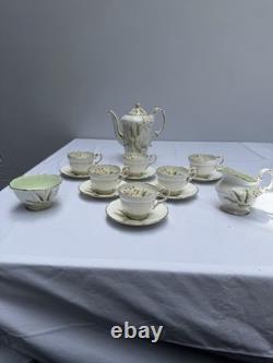 Paragon Windrush Fine Bone China Coffee Set 15pc England Vintage Tea Se