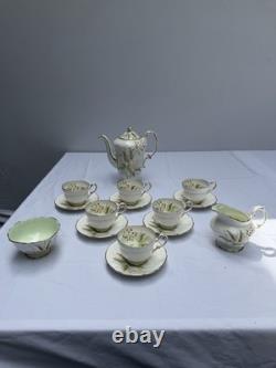 Paragon Windrush Fine Bone China Coffee Set 15pc England Vintage Tea Se