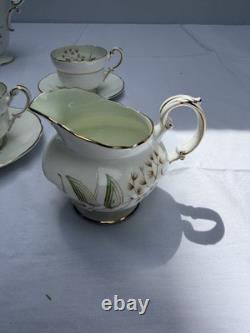 Paragon Windrush Fine Bone China Coffee Set 15pc England Vintage Tea Se