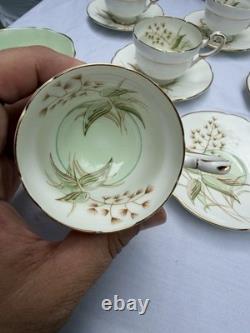 Paragon Windrush Fine Bone China Coffee Set 15pc England Vintage Tea Se