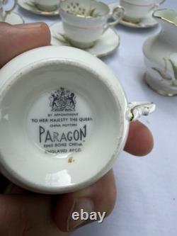 Paragon Windrush Fine Bone China Coffee Set 15pc England Vintage Tea Se