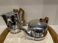 Picquot Ware Vintage Mid century design from 1950's 5 piece Tea/ Coffee Set