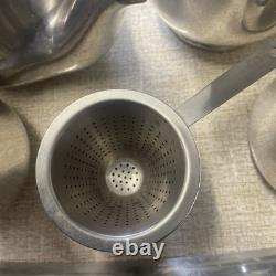 Piquot Ware Vintage Tea And Coffee Set & Rostfritt Tea Strainer Nice Condition