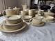 Poole Pottery Parkstone Vintage Brown Rim Tea And Dinner Set