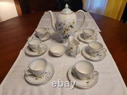 Porcelain Myotts Vintage (1920) Coffee Set 15 pieces, Staffordshire England
