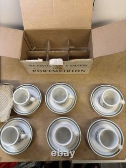 Portmeirion Birds of Britain 1978 Coffee Set With Milk And Sugar+ 6 Side Plates